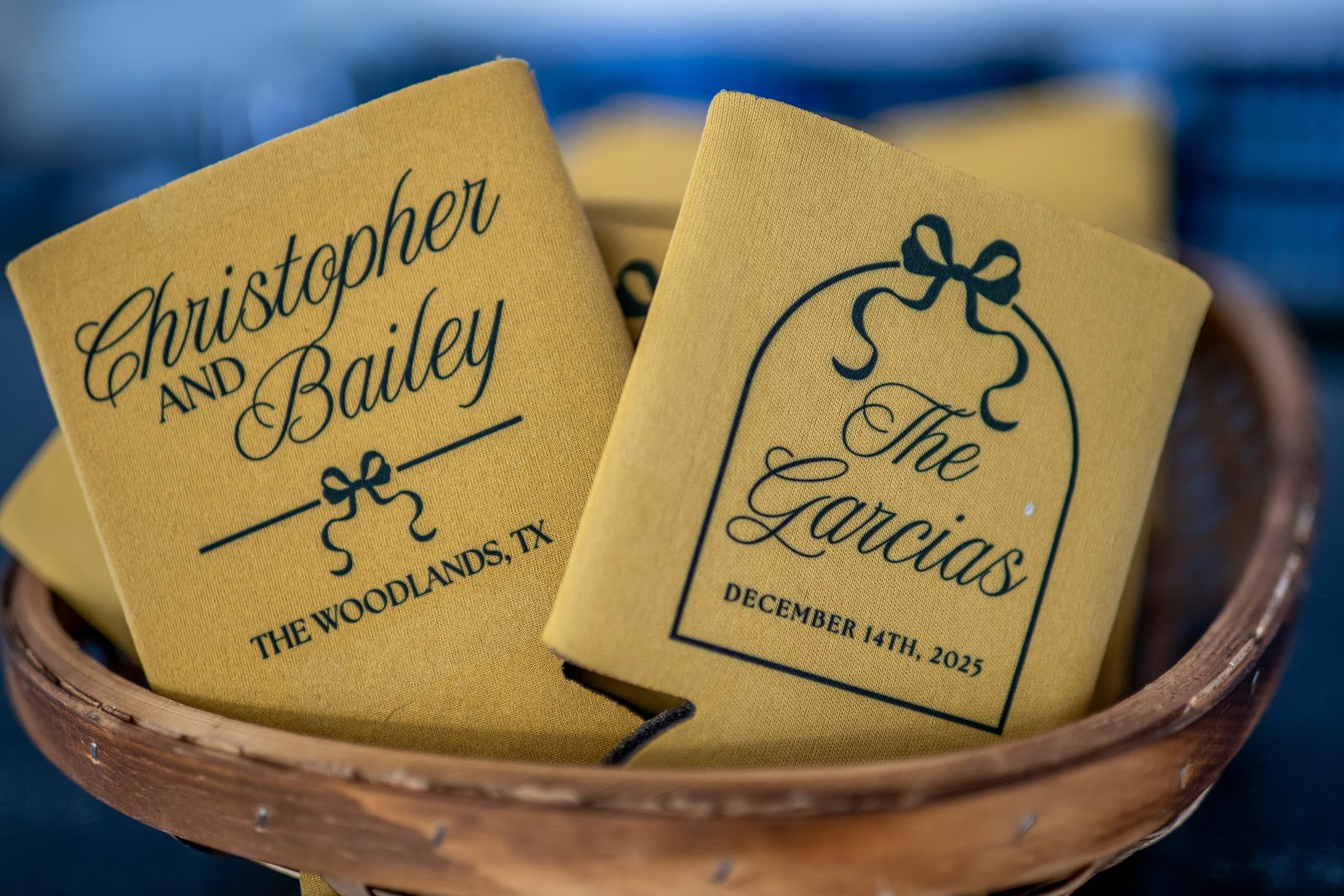 Christopher and Bailey wedding koozies