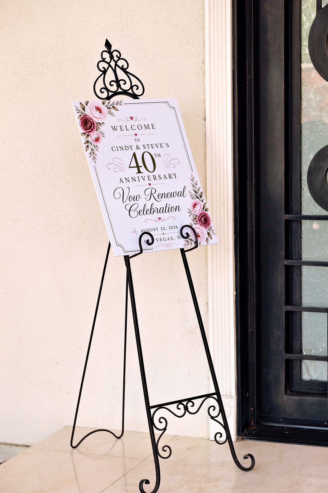 Cindy & Steve — 40th anniversary vow renewal at The Lipp Mansion, Las Vegas, NV